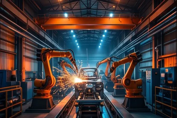 Industrial CCTV and access control at a manufacturing plant